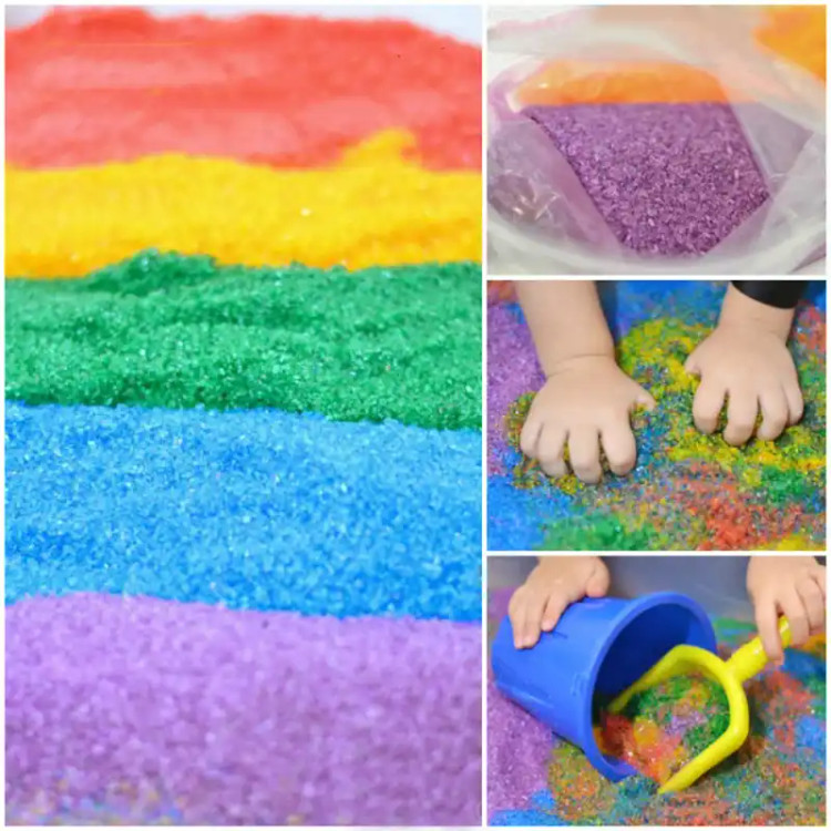 شن بهداشتی رنگی